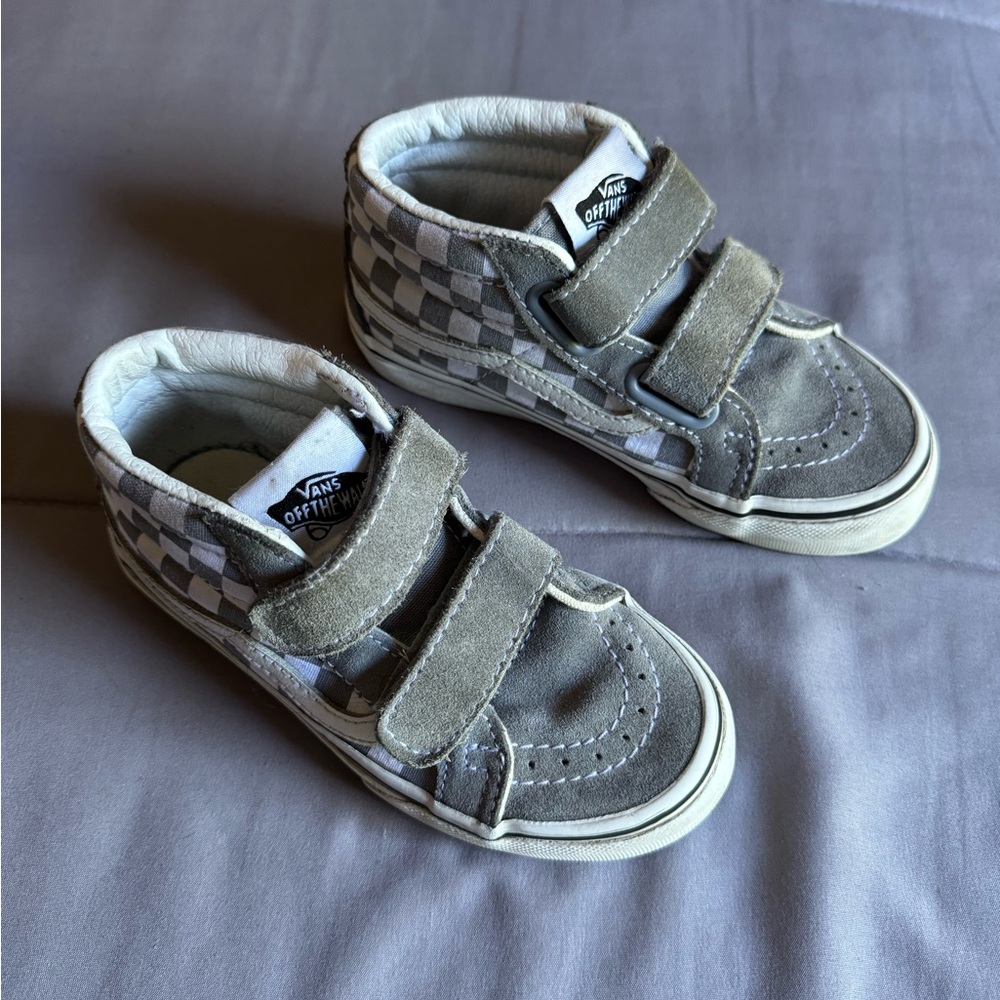 Vans SK8-Mid Reissue checkerboard grey and white size 11
